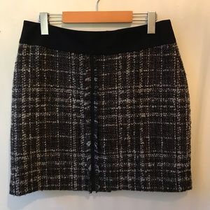BEDO textured wool & alpaca tweed skirt